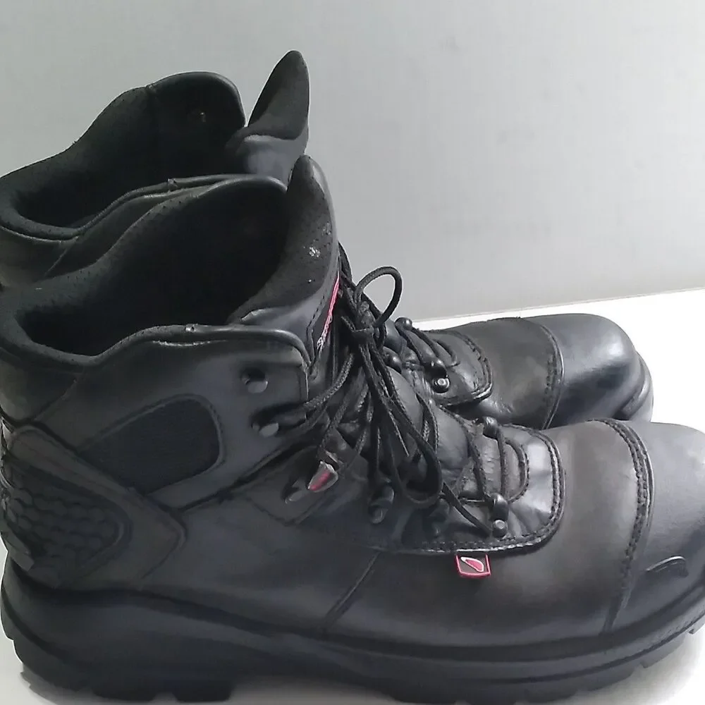 Red Wing Shoes Work Boots Safety Toe EH Rated Black Leather USA Made‎ 10.5